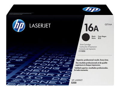 Toner HP Q7516A 16A 12K svart Toner HP Q7516A 16A 12K svart
