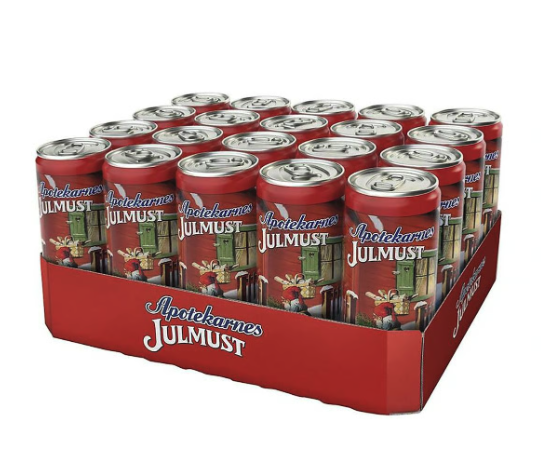 Julmust Apotekarnes Burk 33cl inkl pant, 20 st/fp