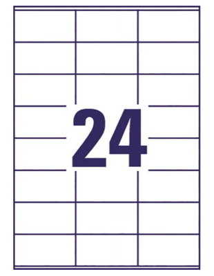 Etikett 70x36mm 2400/fp