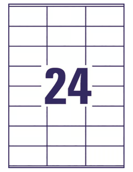 Etikett 70x36mm 2400/fp