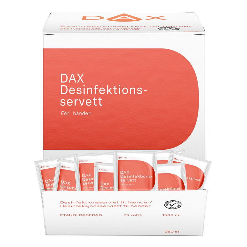 Handdesinfektion Dax Servetter 220x140mm, 250fp