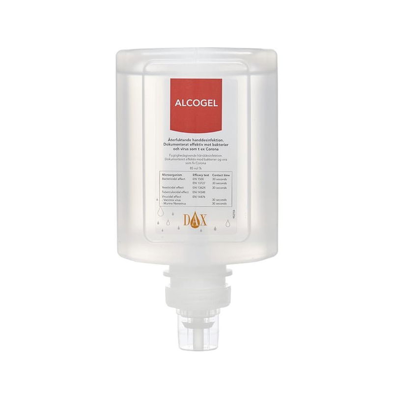 Handdesinfektion DAX Alcogel 85% Refill 1000ml, 6 st/fp