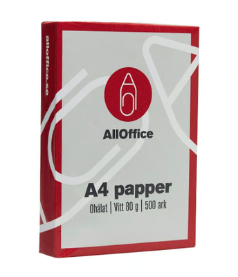 Kopieringspapper AO A4 80g Ohålat, 500/fp