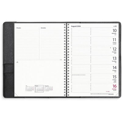Kalender Diplomat 2026 svart
