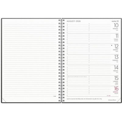 Stor Veckokalender Eco Line 2026