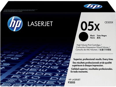 Toner HP CE505X 05X 6,5K svart Toner HP CE505X 05X 6,5K svart