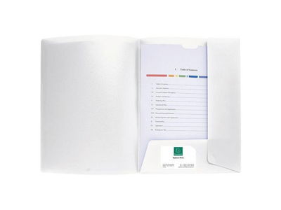 Projektmapp EXACOMPTA PP A4 vit, 10/fp