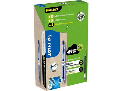 Gelpenna PILOT B2P Greenpack blå 10+10/fp