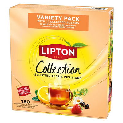 Te Lipton sortimentskartong, 180 st/fp