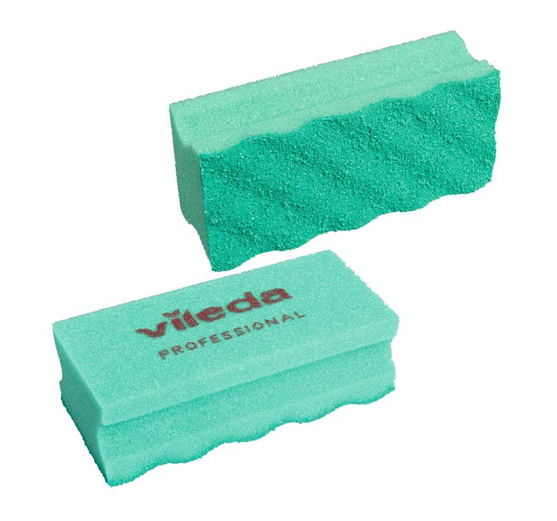 Rengöringssvamp Vileda med grepp PurActive High Grön 140x63mm