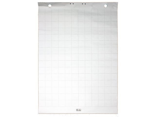 Blädderblock rutat 50blad 60x85cm 80g