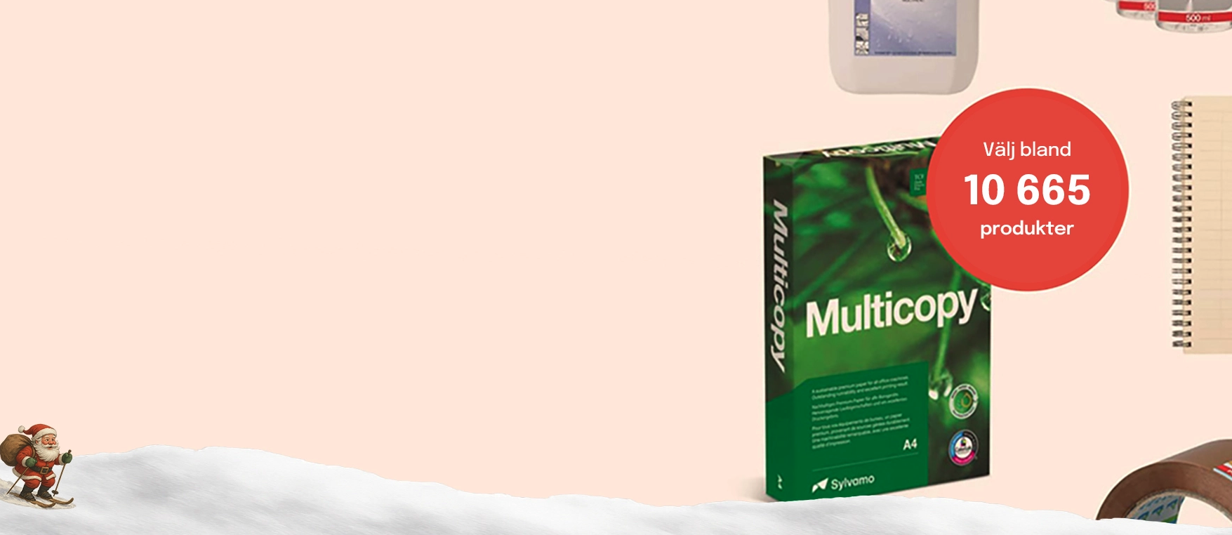 Kontorsmaterial - Köp ur ett komplett sortiment för kontor, lager, städning och lokalvård med personlig service och snabba leveranser.