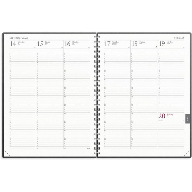 Veckojournal Eco Line 2026