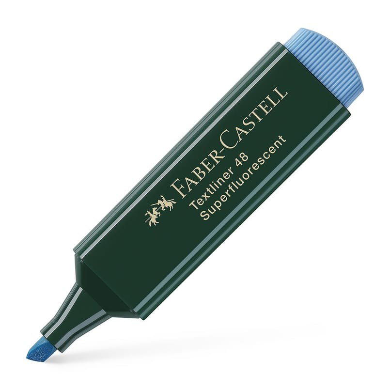 Överstrykningspenna Faber-Castell Textliner 48 Blå