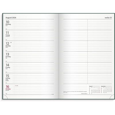 Kontorskalender 2026 grön
