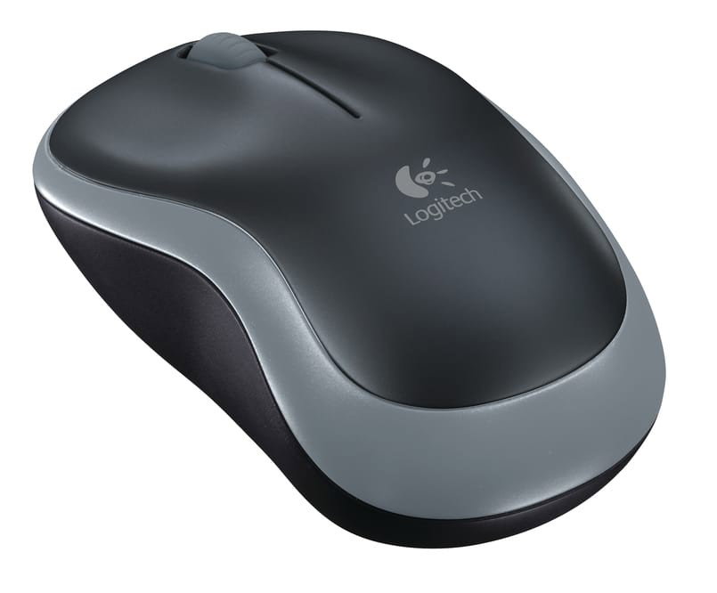 Mus Logitech M185 trådlös svart/grå