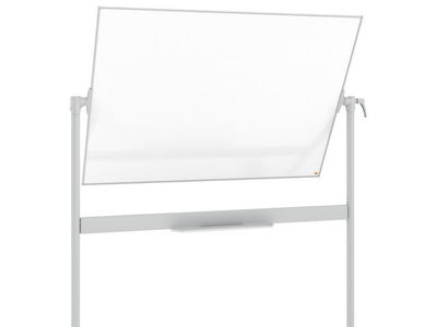 Whiteboard dubbelsidig mobil NOBO emalj 90x120cm