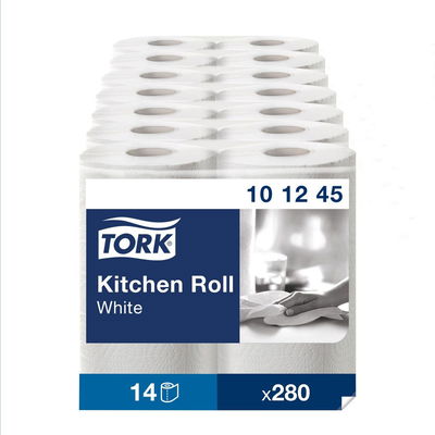 Hushållspapper Tork Advanced Plus 2-lag vit, 39m, 14 st/bal