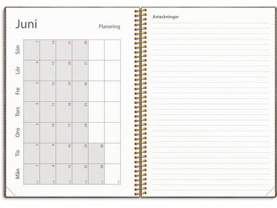 Kalender Study Twist mocca A5 25/26