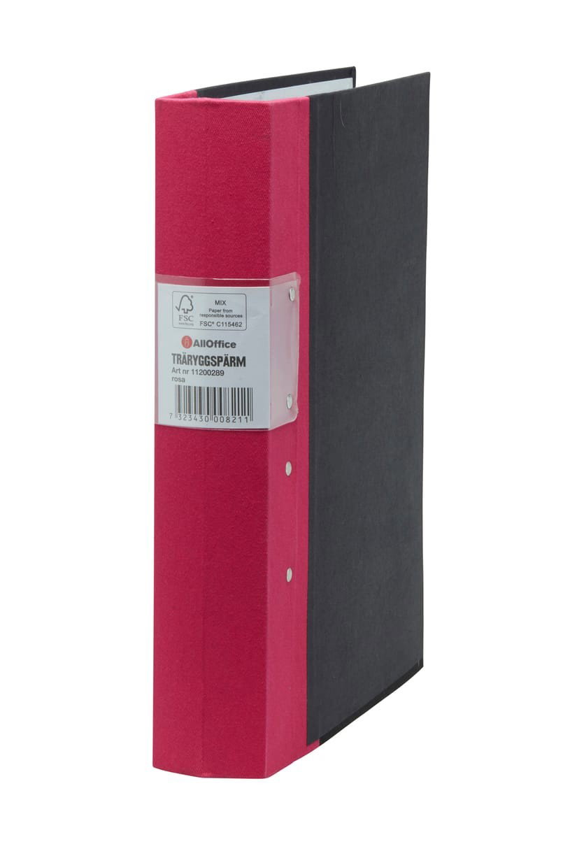 Träryggspärm A4 Premium FSC 60mm Rosa