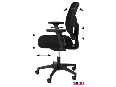 Kontorsstol Sun-Flex Officechair Mesh Svart