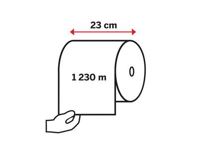 Industritorkpapper Katrin L 1-Lagers, 1230m