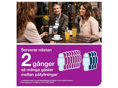Servett TORK Xpressnap N14 natur 720/fp