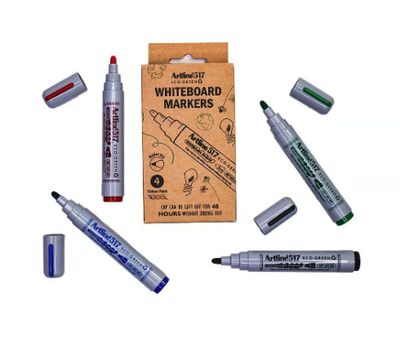 Whiteboardpenna Artline 517 ECO-GREEN Konisk 4 Färger