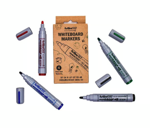 Whiteboardpenna Artline 517 ECO-GREEN Konisk 4 Färger