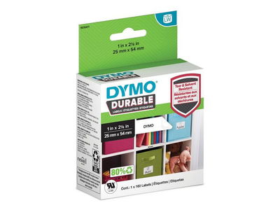 Etikett Dymo LW Durable Vit 25x54mm, 160/fp