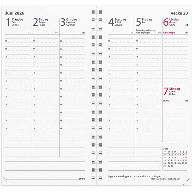 Kalender Interplano II refill 2026