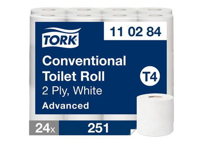 Toalettpapper TORK Advanced T4 2-Lag 31,4m, 24/fp