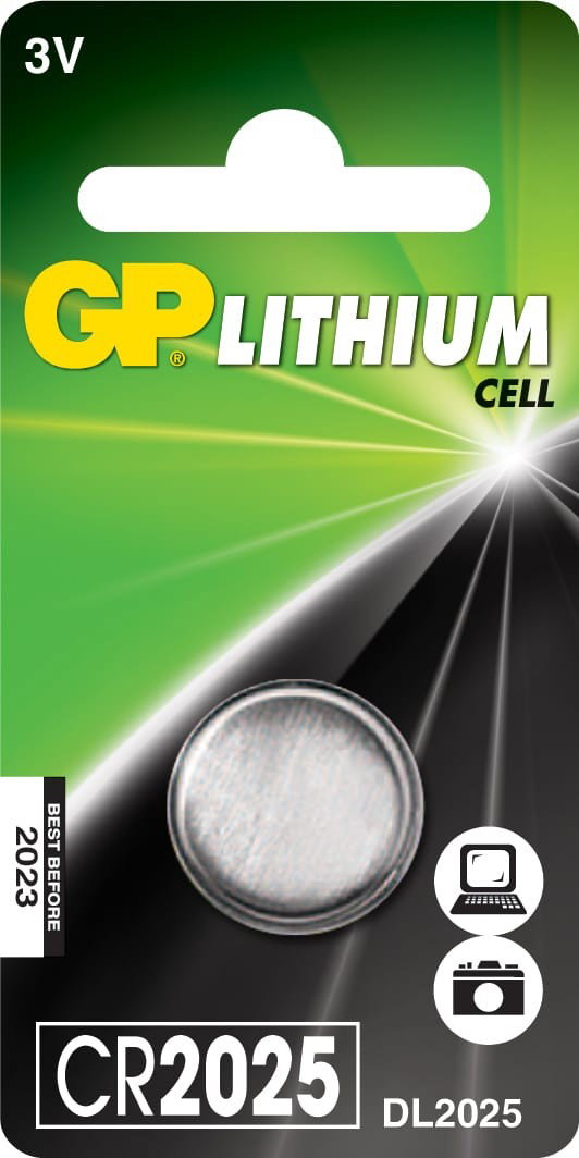 Batteri GP Lithium Knappcell CR2025 3v