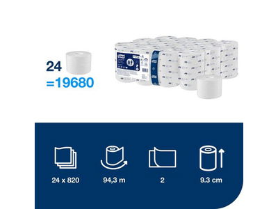 Toalettpapper TORK Adv T7 2-lag 24/krt