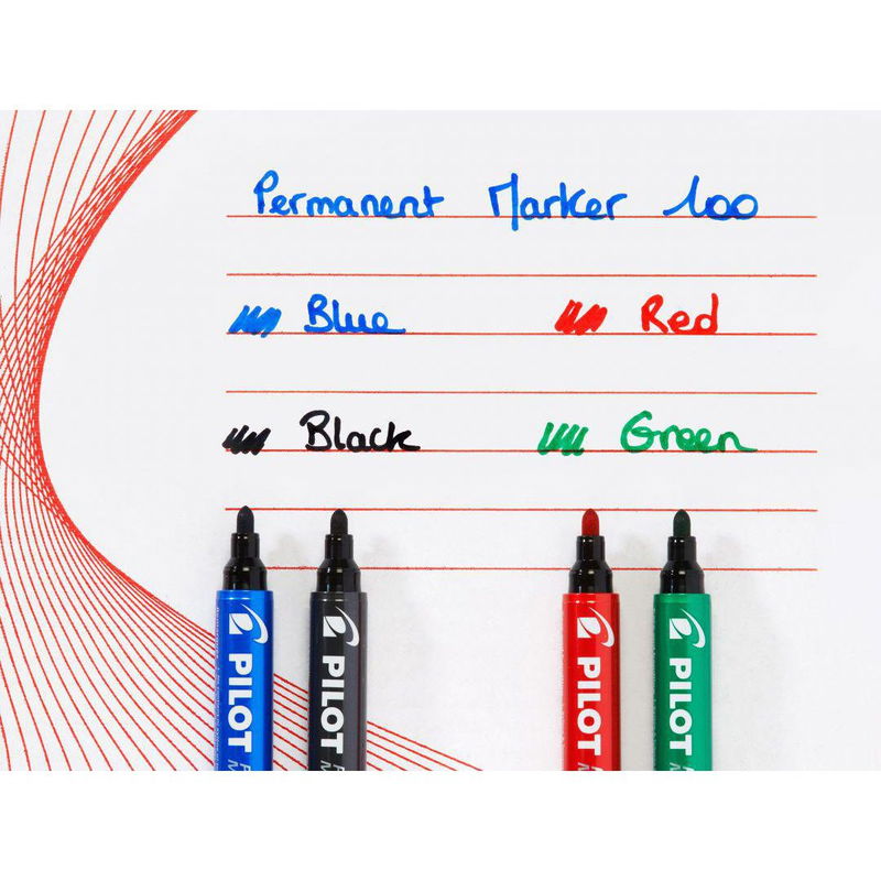 Pilot märkpenna rund SCA 100 1mm röd, 20/fp