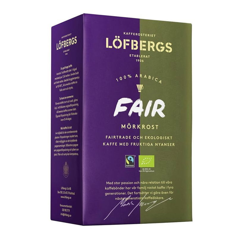Kaffe Löfbergs Fair Mörkrost Brygg 450g