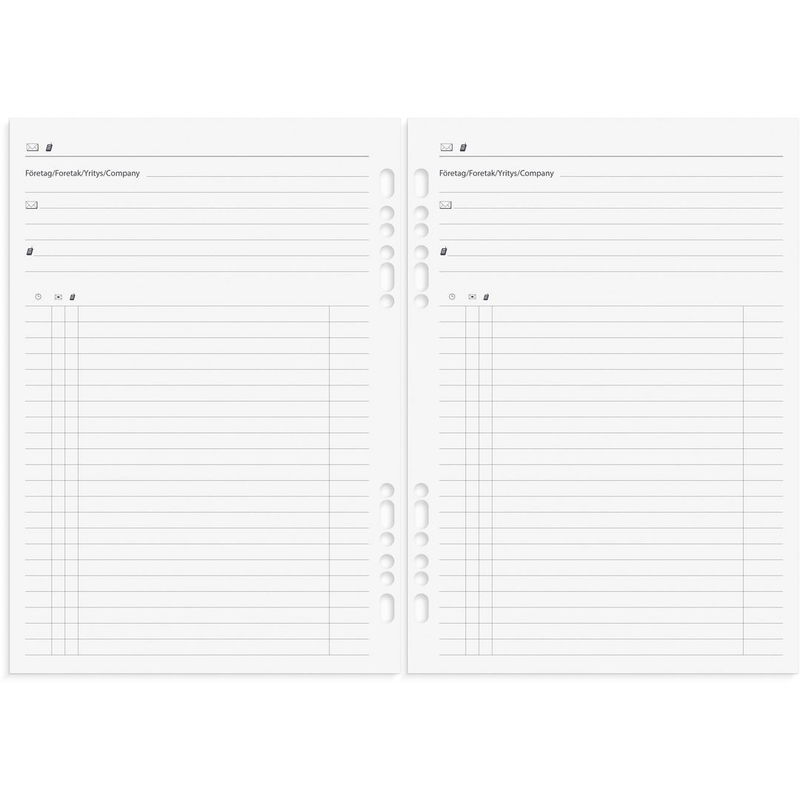 Business Systemkalender 2026 konstläder svart