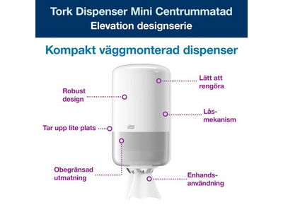 Dispenser TORK M1 Torkrulle Mini vit