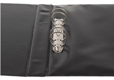 Ringpärm PP Med Ficka Ø29mm Svart A4