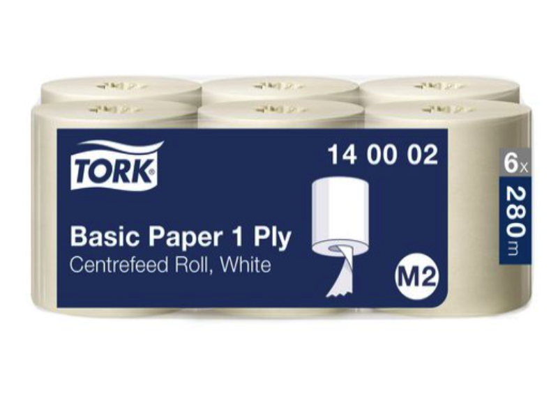 Torkrulle Tork M2 Basic 1-lag Natur 190mmx280m, 6 rullar