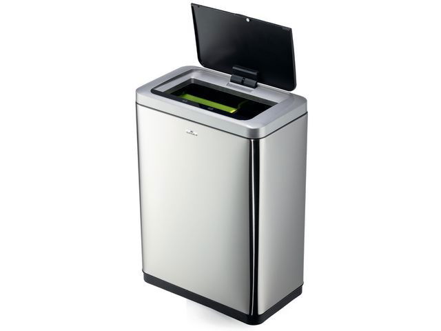 Papperskorg med sensor NO TOUCH 2x20L