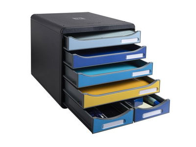 Blankettbox EXACOMPTA BeeBlue 6 lådor
