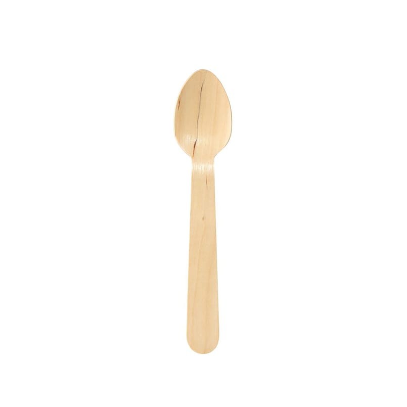 Engångsbestick Duni Kaffesked vaxat trä 11cm, 100 st/fp