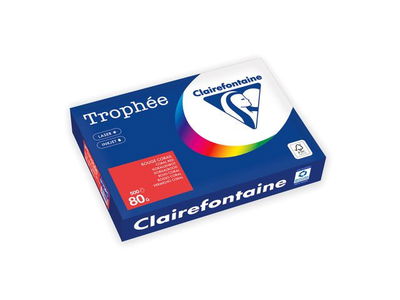 Kopieringspapper TROPHEÉ A4 80g oh röd 500/fp