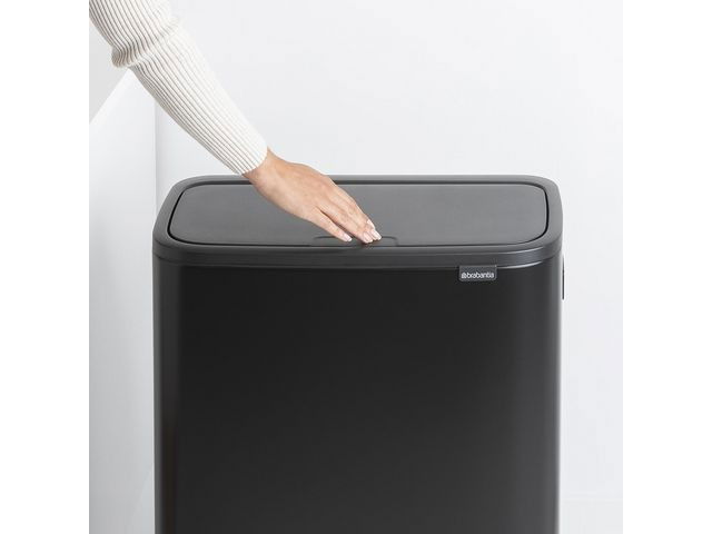 Papperskorg BRABANTIA Bo Touch 2x30L sv