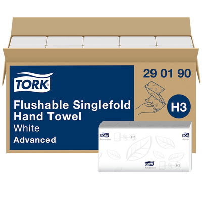 Pappershandduk TORK Advanced Singlefold spolbar H3, 3750/fp