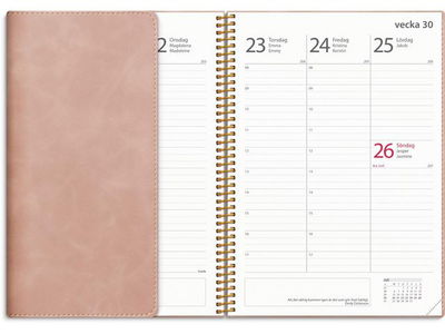 Kalender Study Twist rosa A5 25/26