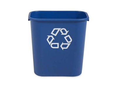 Papperskorg RUBBERMAID blå 26,6L