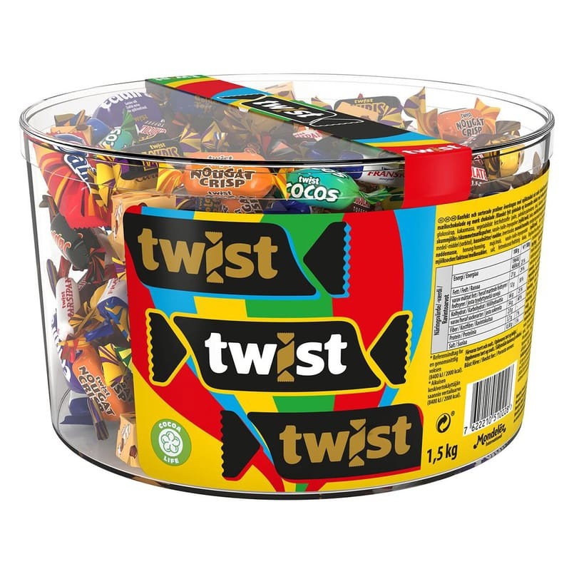 Choklad Marabou Twist Cylinder 1500g