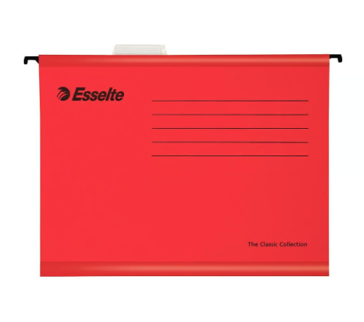 Hängmapp Esselte Standard Röd A4, 25/fp